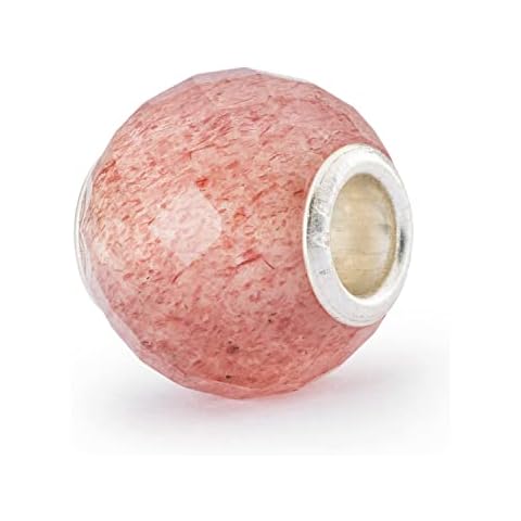Trollbeads Round Strawberry Quartz Facet Bead Charm Cover