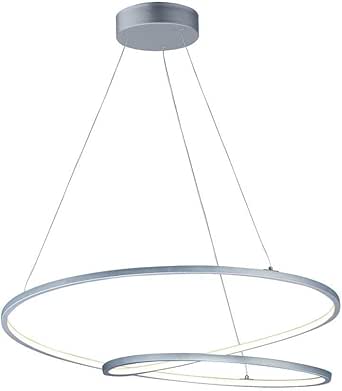 ET2 Lighting E21327-MS Cycle-98W 1 LED Pendant-31.5 Inches Wide by 2 inches high, Finish Color: Matte Silver