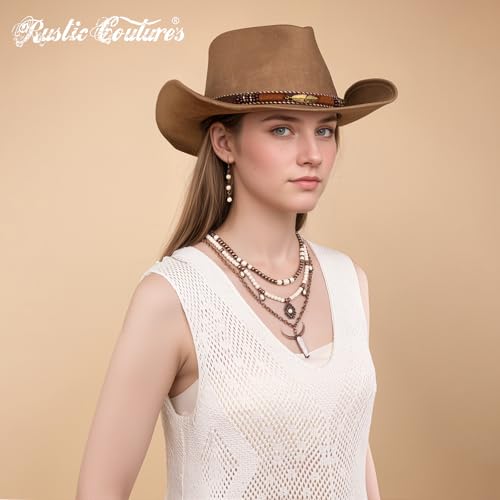 Rustic Couture's Western Jewelry Set for Women Cowgirl Vintage Western Necklace Earring2