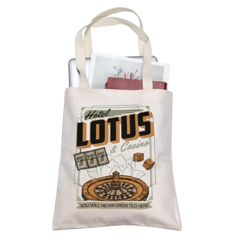 TOBGBE PJO Movie Gift Lotus Hotel And Casino Merchandise Camp Half-Blood Merch Greek Mythology Idea Bags (Casino Tote)