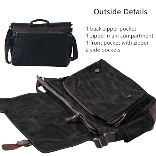Bolso Messenger Vintage para Laptop 15.6 Pulgadas miniatura 2