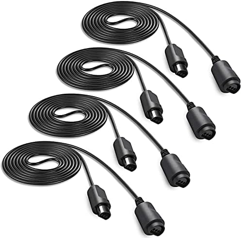 [4 Pack] 6FT N64 Controller Extension Cable, miadore N64 Gamepad Extension Cord for Classic 64 N64 Controller