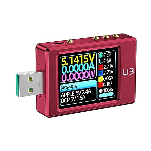 U3/L USB eX^[ddv QC5 PD3.1PPS }[dvgRgK[eʃj^[ 8A bvXyNg (Color : CNC Red, Size : 1)