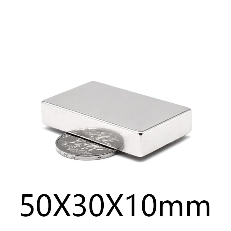 1/2/3PCS 50x30x10mm Big Quadrate Super Permanent NdFeB 50x30x10 Block Search 50 * 30 * 10 Magnet(3PCS)