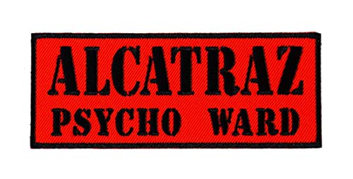 Écusson brodé Alcatraz Psycho Ward prisonnier veste Halloween