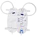 3 Pack Easy-Tap Catheter Leg Bag Urinary Drainage Bag, 500ml, Anti-Reflux Valve, Cloth Straps, Easy Flip Drain ，18” Tubing
