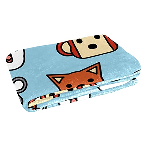 Plaid doux animaux idée cadeau couverture chaude pour lit et plage - 3