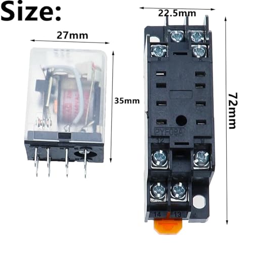 Micro relais DPDT MY2P bobine DC 48V pour isolation et double commutation stable - 4