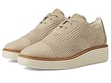 Cole Haan Women's Originalgrand Platform Stitchlite Oxfords, Rye Knit/Ivory, 7-B US