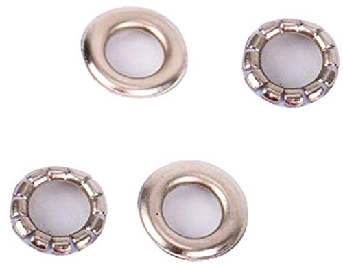 CGOLDENWALL 10000 - Occhielli per occhielli, 12 mm, colore: Argento