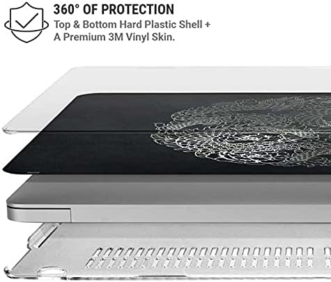 Skinit Case + Skin Compatible with MacBook Air 13in M1 (2021) Originally Designed Chinese Black Dragon Design