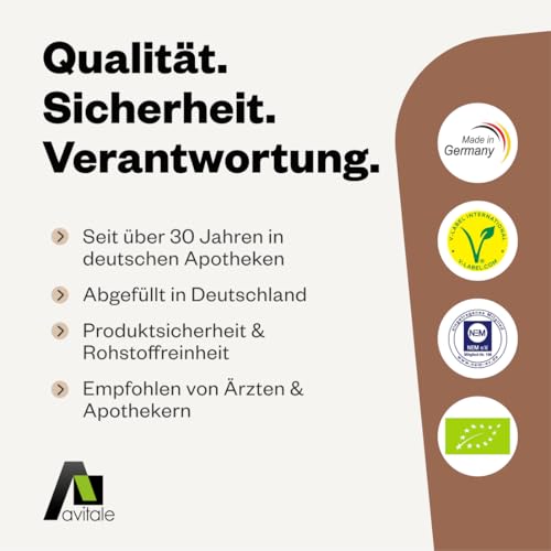 Avitale Ganze Flohsamen aus Indien, 99% Reinheit, reich an Ballaststoffen, Bio-Ware - Geprüfte Qualität aus Indien - Verpackt in Deutschland, 1er Pack (1 x 300 g)