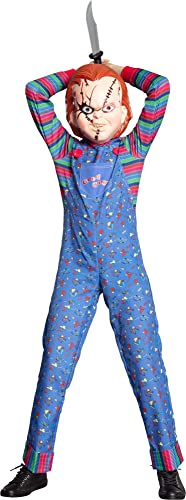 Party City Chucky Costume for Boys - Child’s Play Scary Halloween Costume with Jumpsuit & Striped Shirt - Costumes for Halloween, Birthday Parties & Themed Events