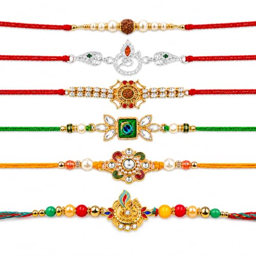 Image of Rakhi Set Combo with Roli Chawal