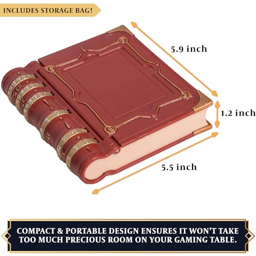 MTG Commander EDH Command Zone/Tray for Magic The Gathering - With Damage, Cast & Life Counters. Store your Commander Deck's Dice & Tokens inside (up to 30 Sleeved Cards)- MTG Accessories Gift (Red) - Image 4