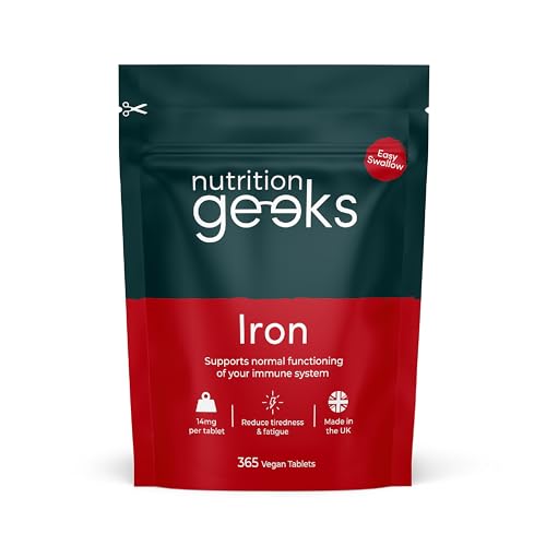 Iron Tablets 14mg, 365 Tablets - Vegan Iron Supplements