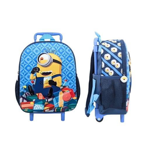 mybagstory – Sac à dos à roulettes 3D garcon - Bleu...
