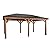 Backyard Discovery Barrington 20 ft. x 12 ft. All Cedar Wood Carport Pavilion Gazebo, Shade, Rain, Hard Top Steel Metal Roof, All Weather Protected, Wind Resistant up to 100 mph