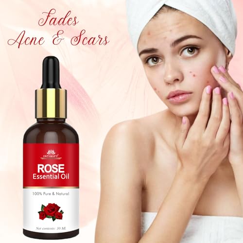 Image of INTIMIFY Rose Essential Oil For Hair, Face Glow, Diffuser 30 ml (Pack of 1)