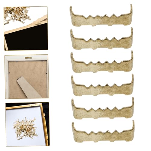 Image of 100pcs Frame Backing Hangers Picture Hangers for Easy Installation for Wall Art and Home Decor Strong Clips for Picture Frames