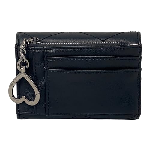 Juicy Couture Double Sided Trifold Wallet in Liquorice Quilted2
