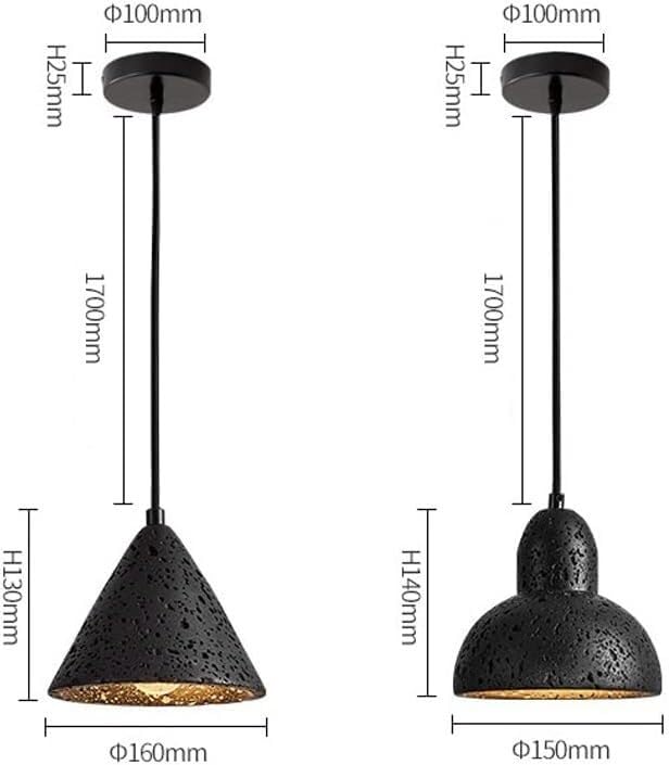 Plafonnier réglable pour manque de luminosité, lustre noir - 4