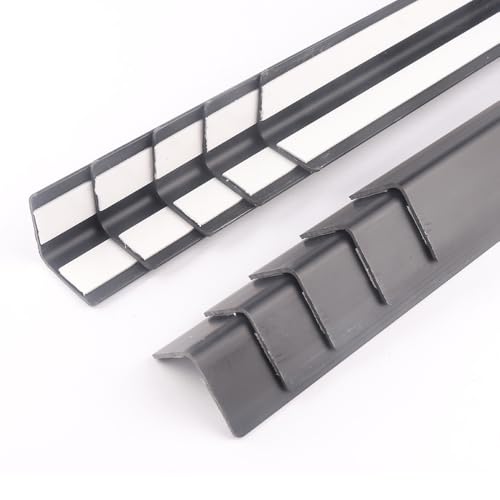 Image of Black Self Adhesive Wall Corner Protector 10 Pcs PVC Corner Guards Edge Protector for Wall, Furniture Corner, Door Easy to Install for Baby