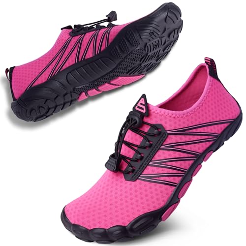 Image of SEEKWAY Mens Womens Water Shoes Quick-Dry Aqua Sock Barefoot Athletic Sports Shoes for Outdoor Beach Swim surf Walking Diving Boating Hiking Pool