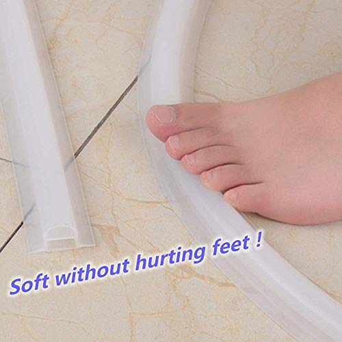 Saugnapf Duschschwelle - Silikon Wasserdamm Für Badezimmer | Faltbare Trocken-Nass-Trennung