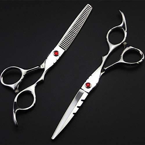 Set di Forbici Professionali da 6 Pollici per Tagliare I Capelli - Forbici da Barbiere in Acciaio Inossidabile 440C per Tagli di Precisione E Sfoltimento