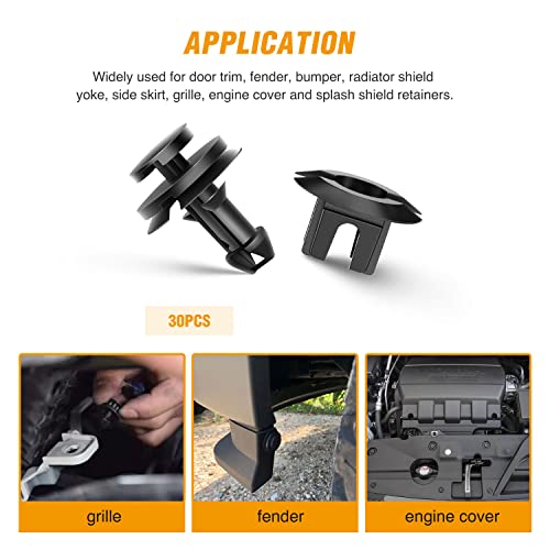 Gooacc Gm Front Air Deflector Retainers Clips 15733971 For Gm Chevrolet 15733971-15Pcs #TOP3