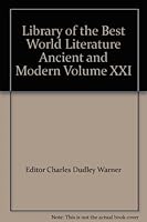 Library of the Best World Literature Ancient and Modern Volume XXI B000VUW42G Book Cover