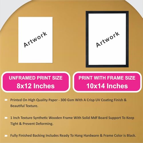 Image of Chitransh Customized Wall Mount Rectangular Photo Frames,Personalized Print,Black Wooden Frame,Customised Gift For Anniversary, Birthday, Wedding, Couples (Size 10x14 inch)