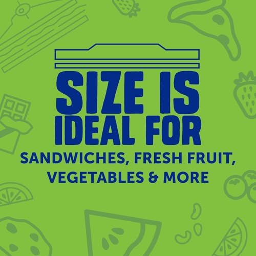 Ziploc Sandwich and Snack Bags with EasyGuide Texture, Plastic Storage Bags with Grip 'n Seal Technology, 270 Bags Total