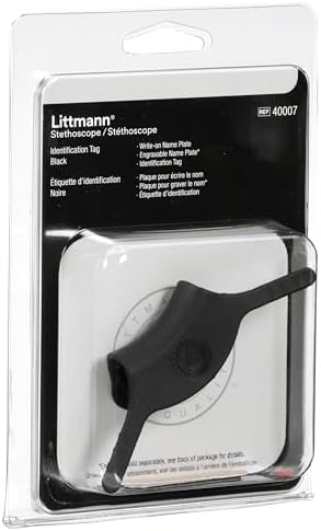 3M™ Littmann® Stethoscope Identification Tag, Black, 40007