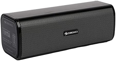 ZEBRONICS Zeb-VITA Wireless Bluetooth 10W Portable Bar Speaker with Supporting USB,Playback time 5 Hours SD Card, AUX, TWS & Call Function. (Grey)