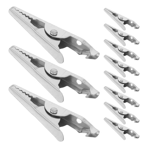 ARTSEWPLY 100 Piezas Unidades Clips de Metal Pequeños de Resorte Pinzas Cocodrilo Mini para Manualidades Soporte Flexible para Tarjetas y Señalización Agarre Firme y Antideslizante para Uso