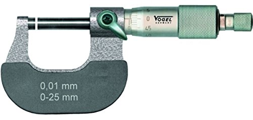 VOGEL 231351 - Micrómetro de exteriores DIN 863 - Capacidad 0-25 mm