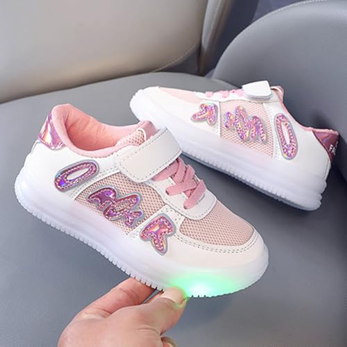 IWIHMIV Boys Athletic Shoes Casual Kids Light Up Tennis Running Shoes Comfortable Breathable Sneakers3