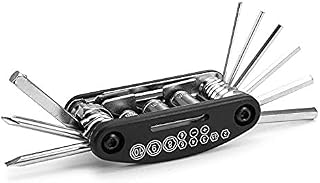 MMOBIEL 16 in 1 Multi Functional Bike Mechanic Repair Set Tool Kit Compatible with Road Bikes Mountain Bikes MTB (Black)