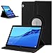 Produktbild XunyLyee [360 Drehständer] Hülle für Huawei MediaPad T5 10, Premium Tablet Cover für Huawei MediaPad T5 2018 (10.1 Zoll) Hülle, Schwarz