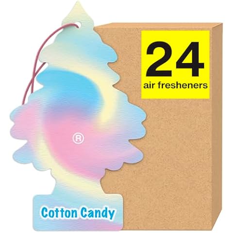 LITTLE TREES Car Air Freshener - Cotton Candy, 6-Pack thumbnail