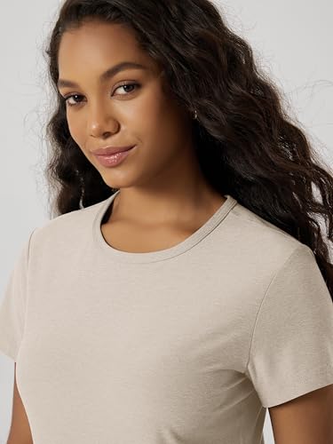 Image of ODODOS Women's Short Sleeve Performance T-Shirts - Ultra Soft odSTRATUM Tech Crew Neck Tee UPF 50+ Essential Top