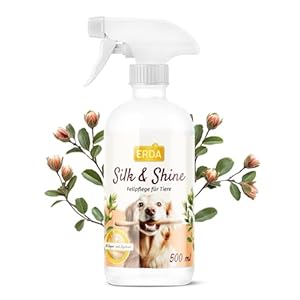 2-in-1 Fellpflege- & Glanzspray für Hunde & Katzen – 500ml Vitamin-Pflegespray mit Arganöl & Seidenprotein – Feuchtigkeitsspendend, Entwirrend & Schutz vor Schmutz – ohne Ausspülen