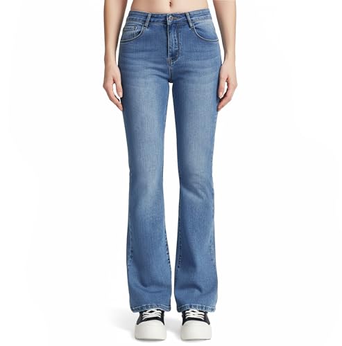 vittorio y Jeans Donna Zampa Elasticizzati Push Up, Effetto Modellante,