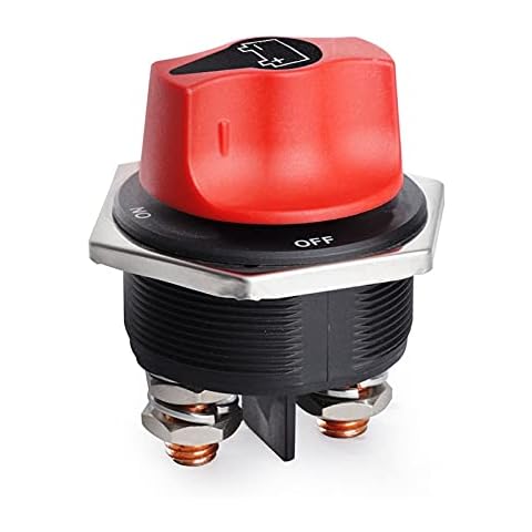 UMISKY Battery Disconnect Switch, 300A Battery Switches Isolator Switch Power Disconnect Main Cut On-Off Kill for Car Motorcycle Yacht Boat Accessory Cover