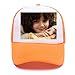 Men Womens Custom Hat Graphic Fashion Trucker Hats Adjustable Baseball Cap. Orange
