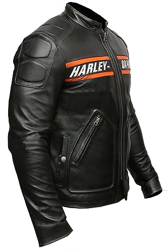 FAMFALCON Harley-D Biker Leather Jacket