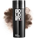 BOLDIFY Streuhaar für Dünner Werdendes Haar (Mittelbraun), Unsichtbar, Natürlich, Große Flasche, 56g, Kaschiert Haarausfall in 15 Sek, Haarverdichtung, Haarpuder für Feines Haar, Frauen/Männer