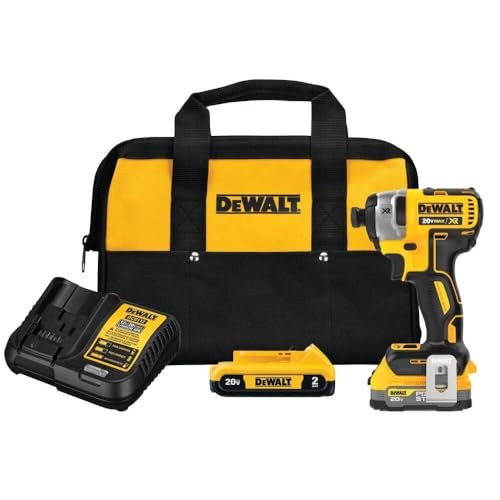 DEWALT 20V MAX impact Driver, Cordless, Brushless, 1/4",